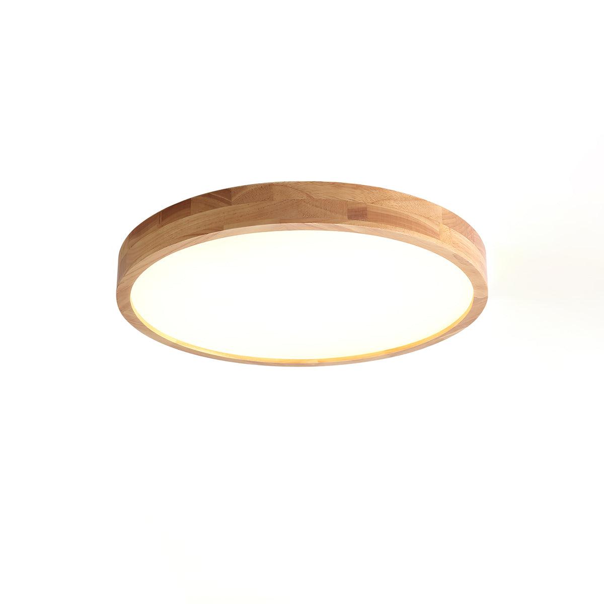 Hano Wooden Geometric Ceiling Light - Lamp Copper