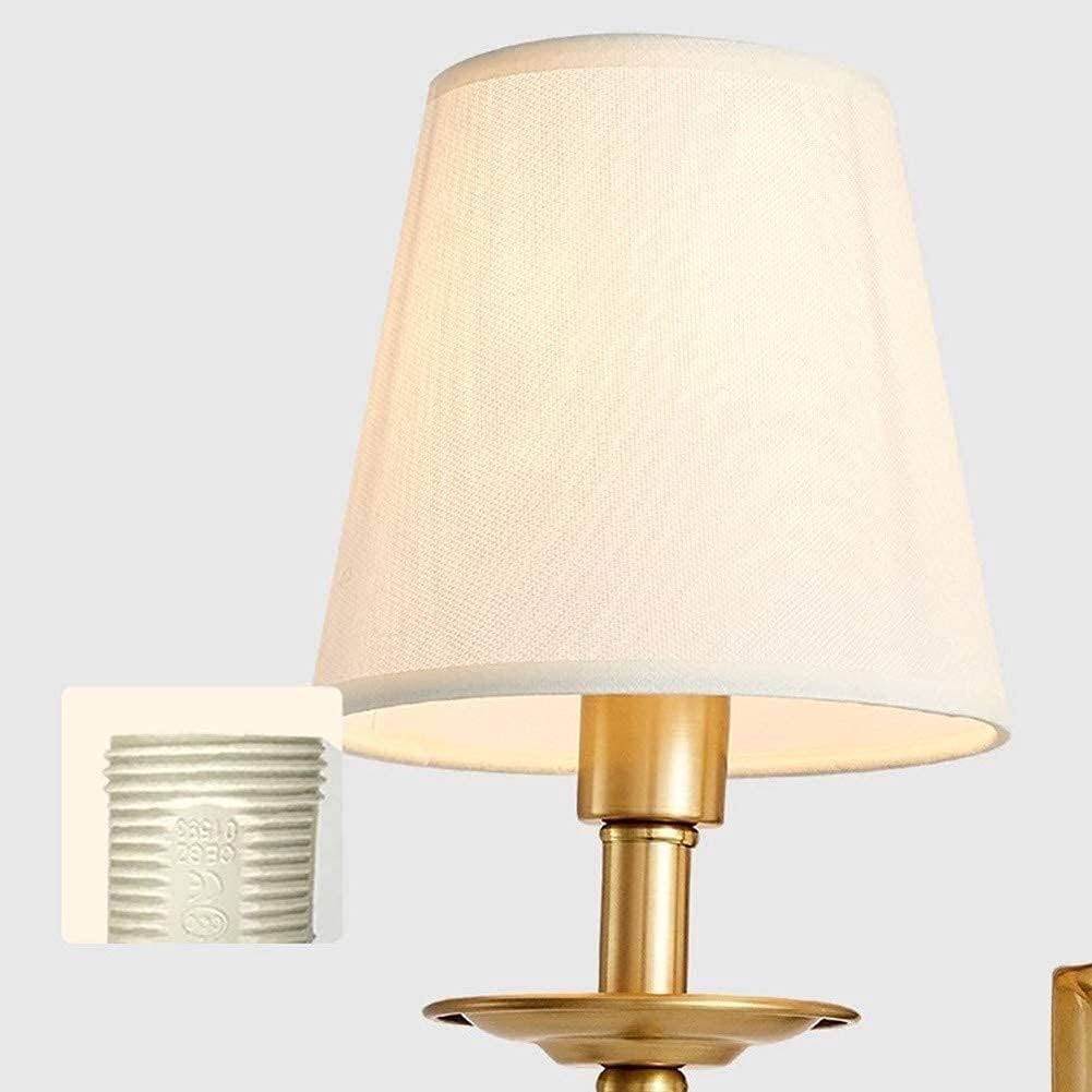 Chloe Vintage Fabric Shades Wall Lamp - Lamp Copper