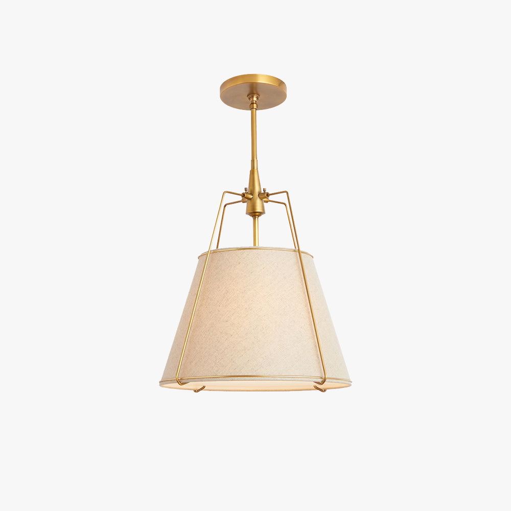 Ritta Pendant Light Fabric Dinging Room Modern Conical - Lamp Copper