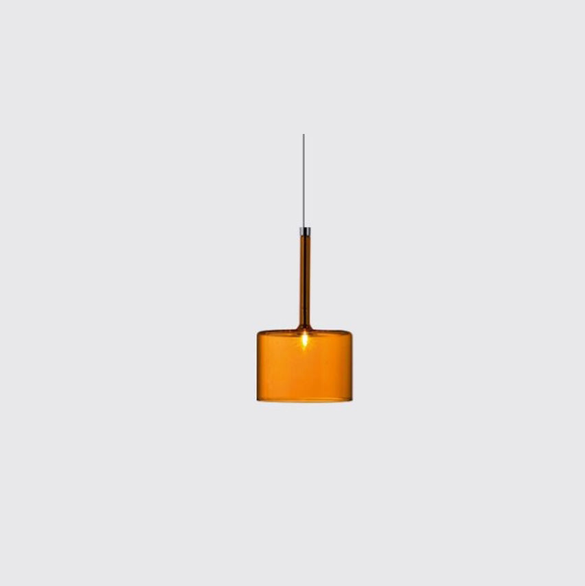 Valentina Minimalist Modern Glass LED Pendant Light, 3 Style - Lamp Copper
