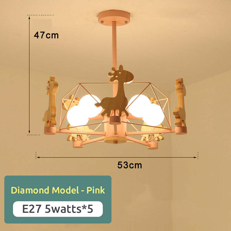 Arisha Giraffes LED Flush Mount Ceiling Light - Lamp Copper