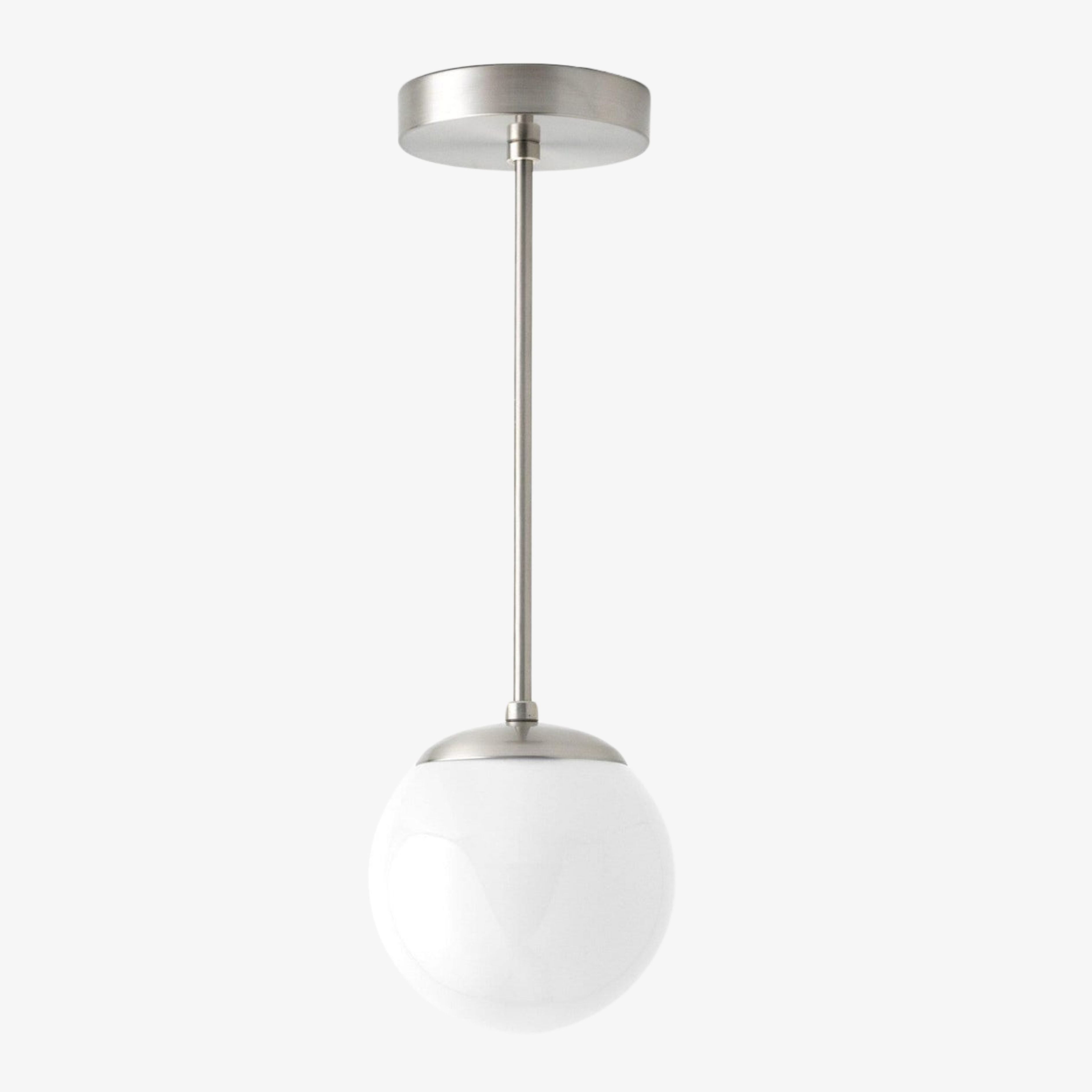 Pearl Glass White Globe Pendant Light Kitchen