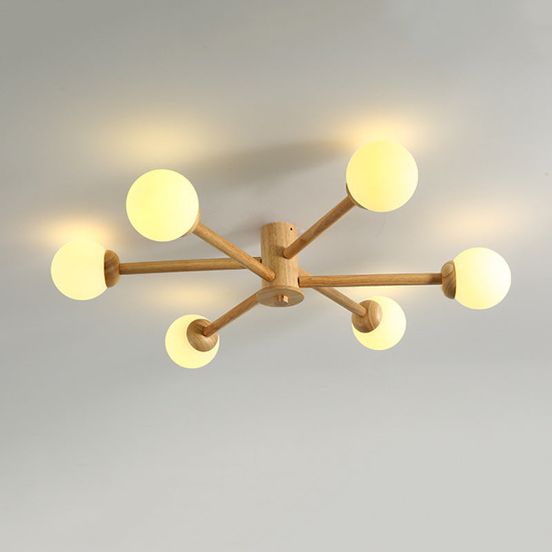 Muto Ceiling Light, Dimmable 6/8 Head - Lamp Copper