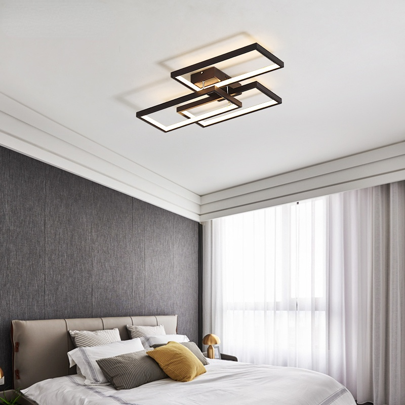Arisha Rectangular Flush Mount Ceiling Light, 2 Colour - Lamp Copper