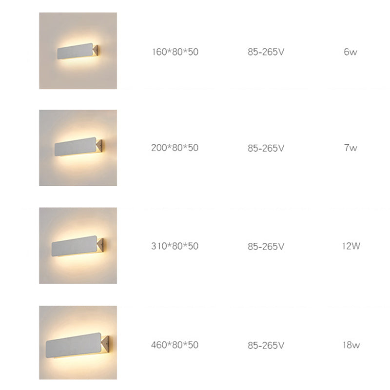 Arisha LED Metal Indoor Wall Lamp Rotatable, White - Lamp Copper