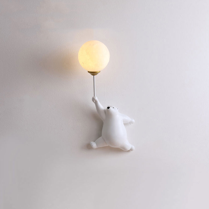 Bear Balloon Wall Reading Lamp - Lamp Copper