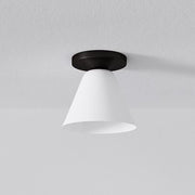 Cone Flush Mount Glass Ceiling Light Modern