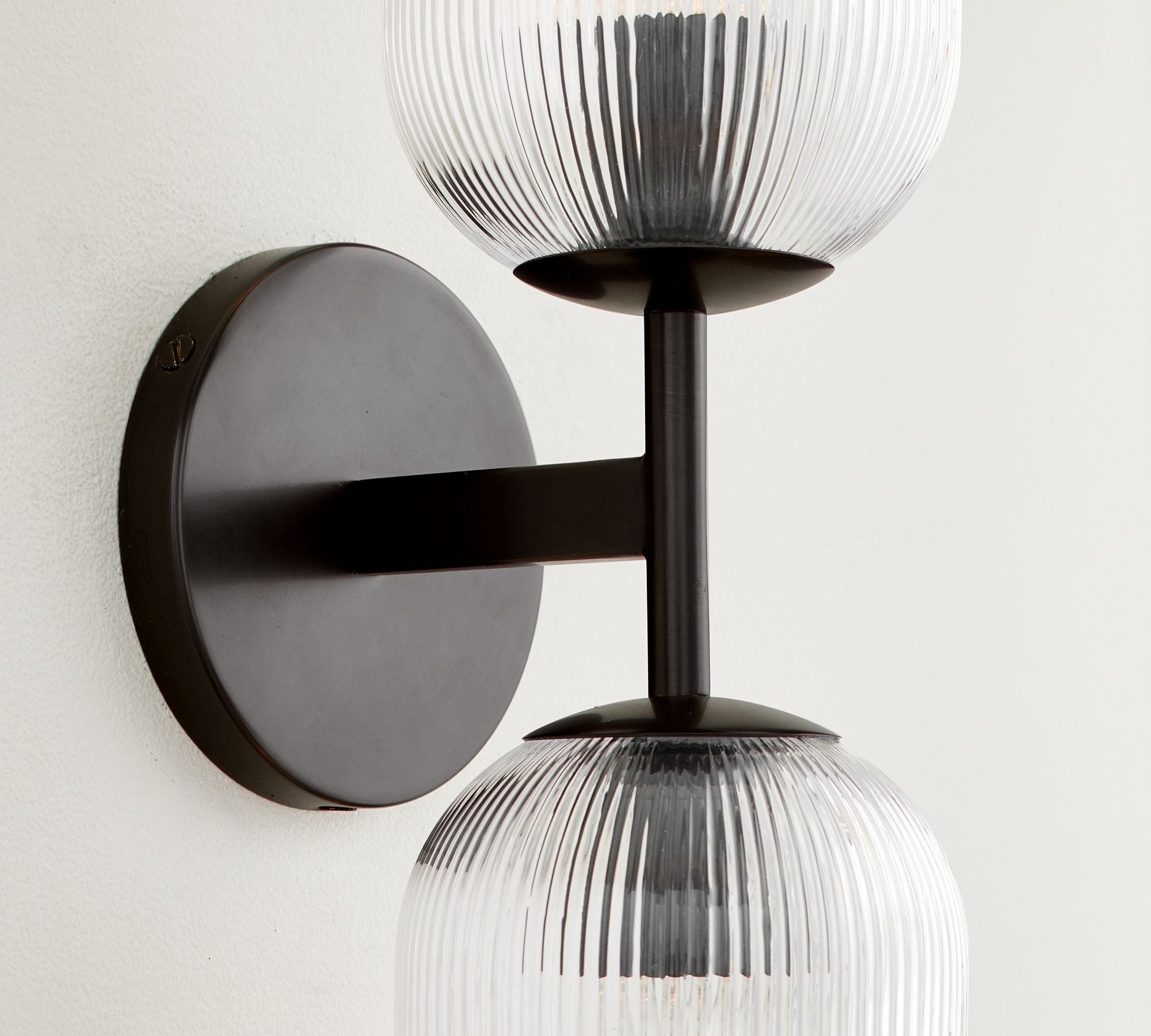 Haze Glass Metal Wall Light