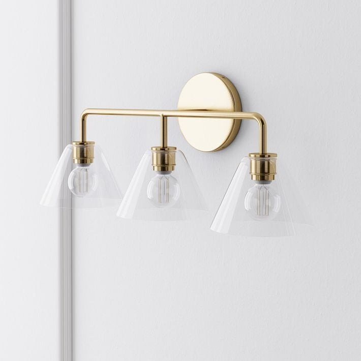 Cone Wall Sconce Milk Glass Living Room