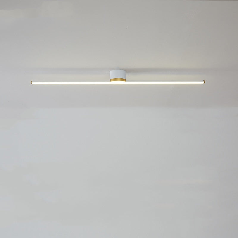 Erix Linear Flush Mount Ceiling Light - Lamp Copper