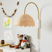 Fungi Wall Lamp Rattan&Metal