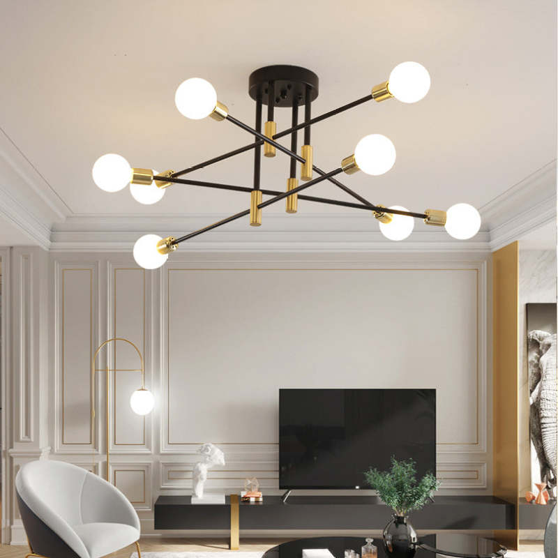 Lindsy Retro Satellite Shape Ceiling Light - Lamp Copper