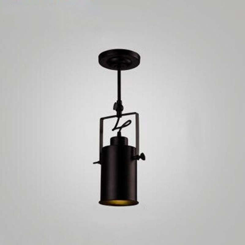 Silva Vintage Adjustable Semi-Flush Mount Ceiling Light, Black - Lamp Copper