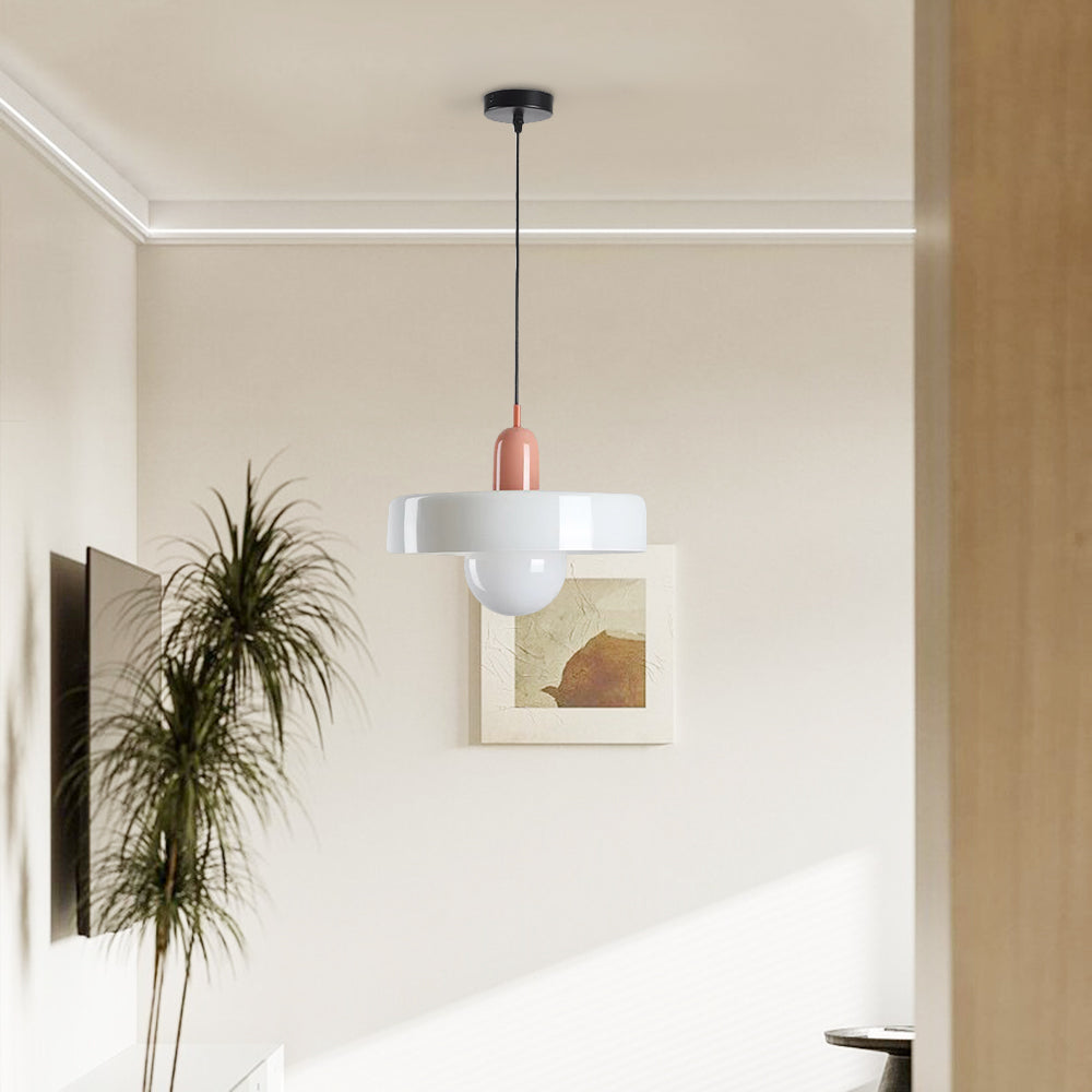 Jess Vintage Glass Pendant Light - Lamp Copper