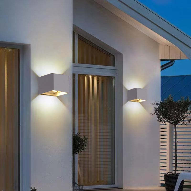 Nexu Modern Adjustable Square Outdoor Wall Lamp LED - Lamp Copper