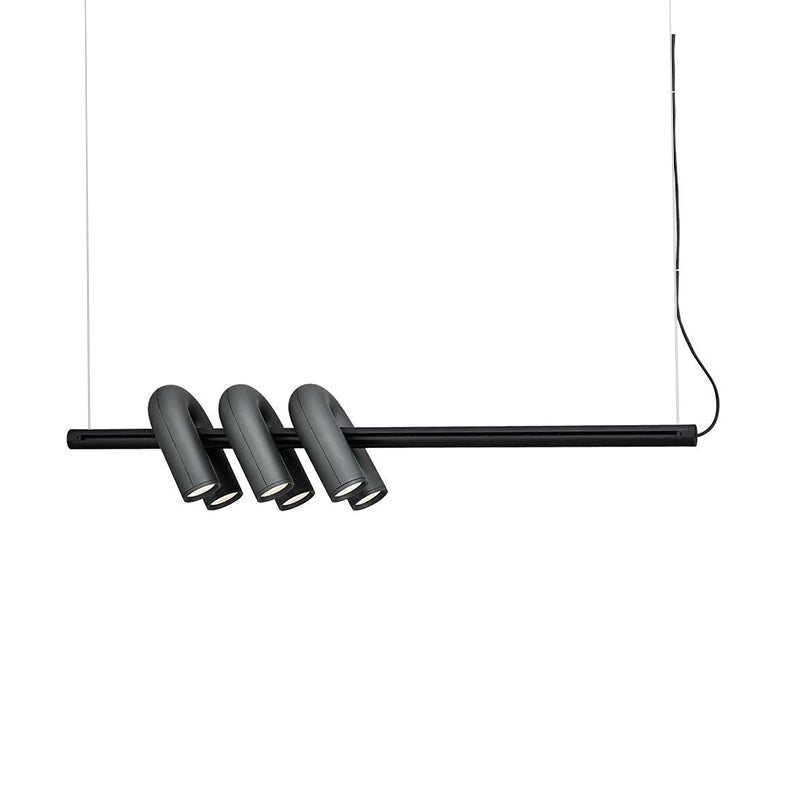 Arisha Modern Pendant Light Linear With 3 U-Shaped Light - Lamp Copper
