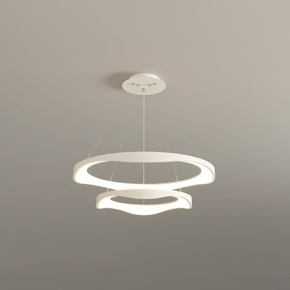 Arisha Pendant Light Rond Modern, Black/White, Dining Room - Lamp Copper