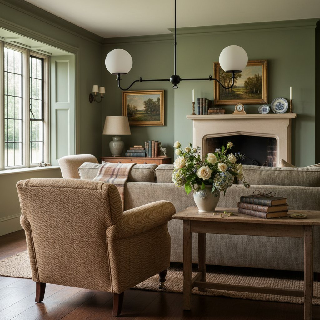 Pearl Glass Brass Chandelier
