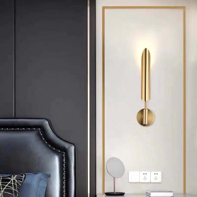 Phira Luxury Double-head Golden Scabbard Wall Lamp - Lamp Copper