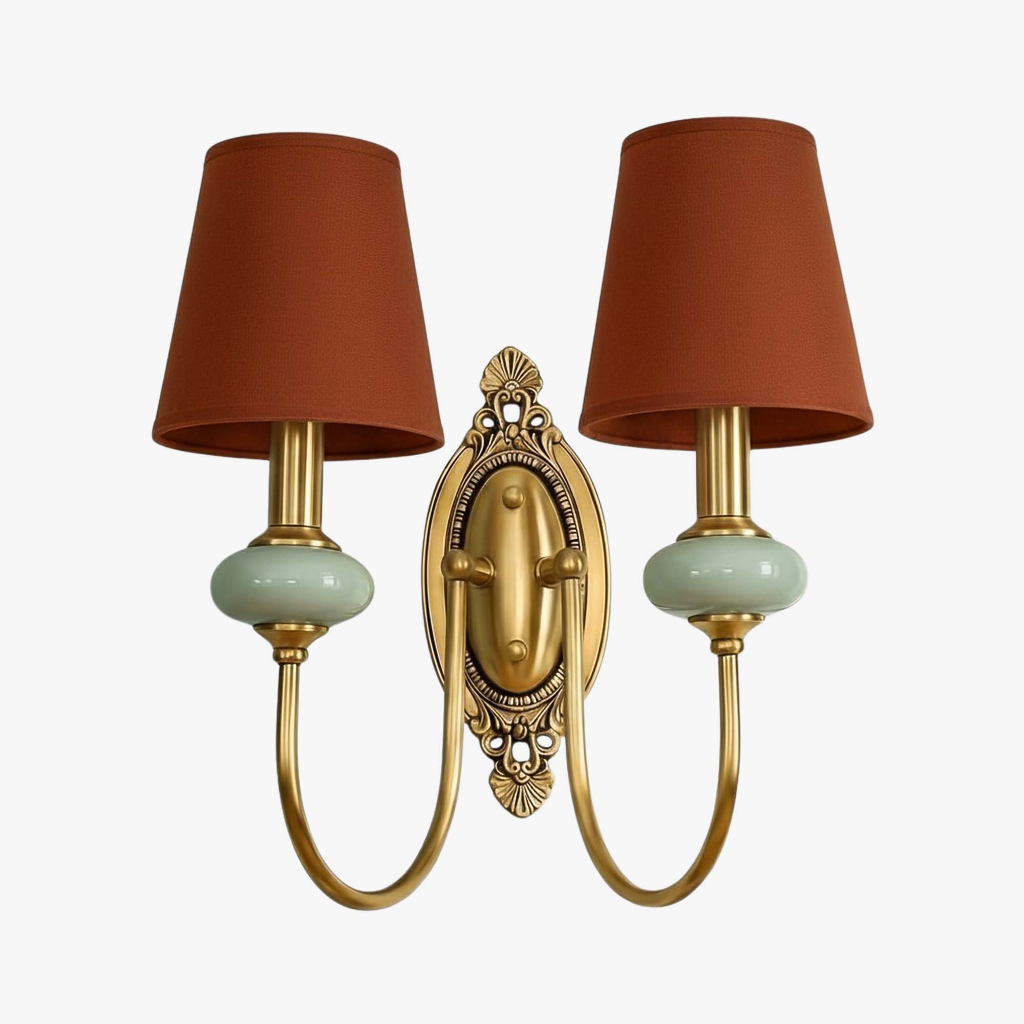 Lodge Wall Lamp Ceramic&Fabric&Metal