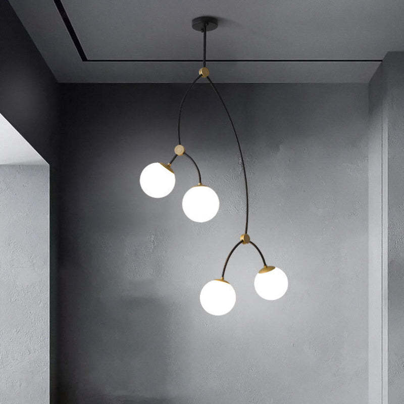 Valentina Minimalist Elegant Unique Branch Chandeliers, Living Room - Lamp Copper