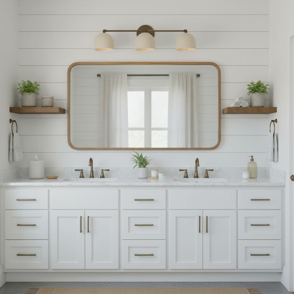 Chroma Dome Brass Wall Sconce Modern Bathroom