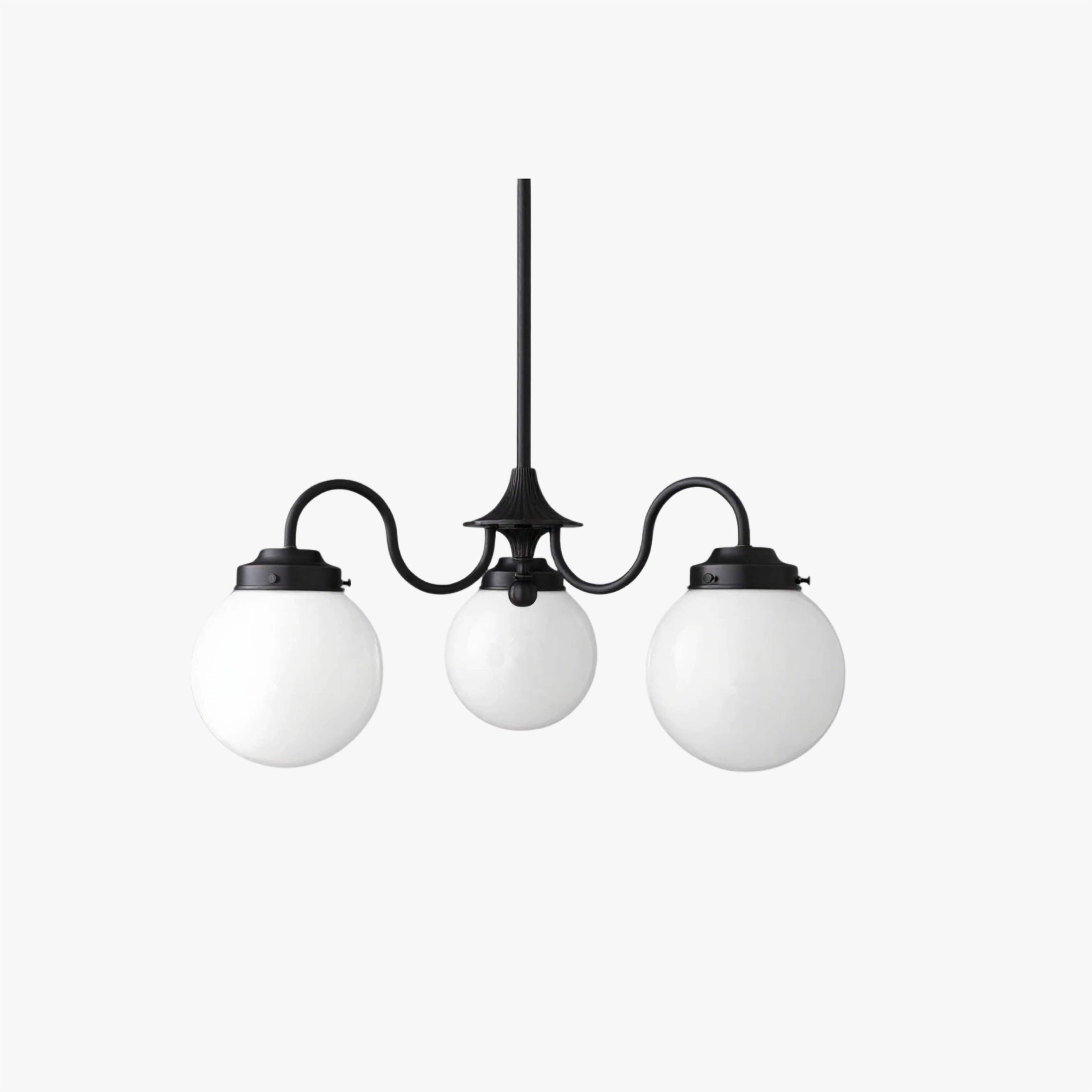 Pearl 3-Light Glass  Chandelier