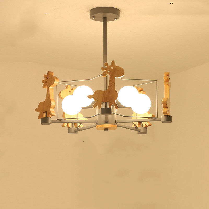Arisha Giraffes LED Flush Mount Ceiling Light - Lamp Copper