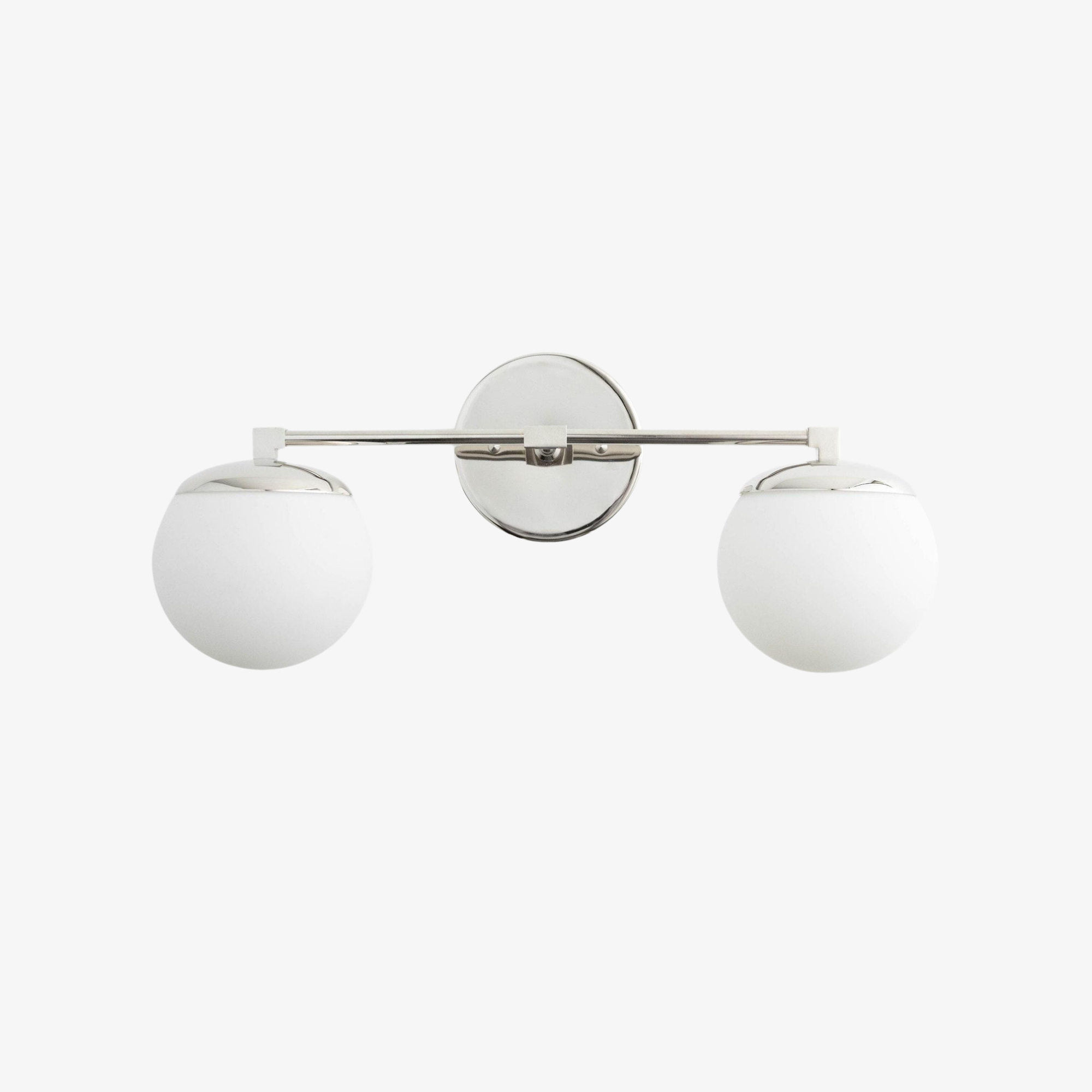Pearl Milk Glass  Brass Wall Sconce Bathroom