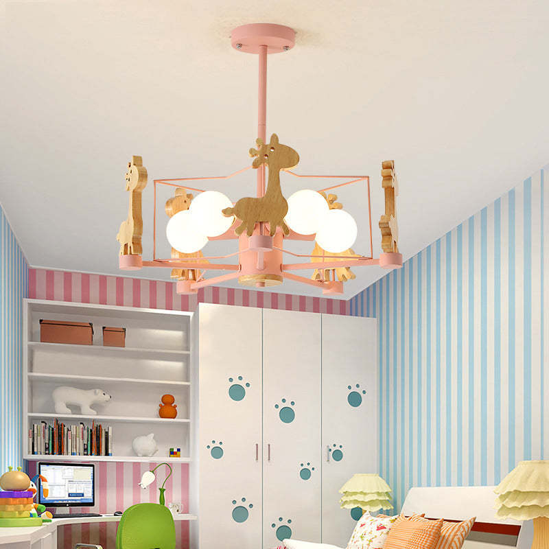 Arisha Giraffes LED Flush Mount Ceiling Light - Lamp Copper