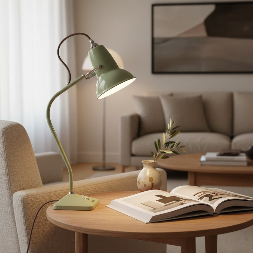 Archive Table Lamp Metal Plug-in