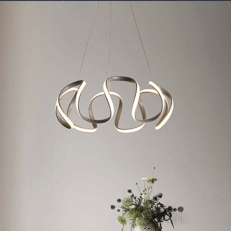 Clyra Modern Irregular Flower Pendant Light, 3 Colors - Lamp Copper