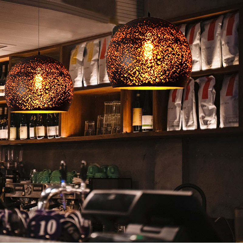 Alessio Geometry Pendant Light, 7 Style - Lamp Copper