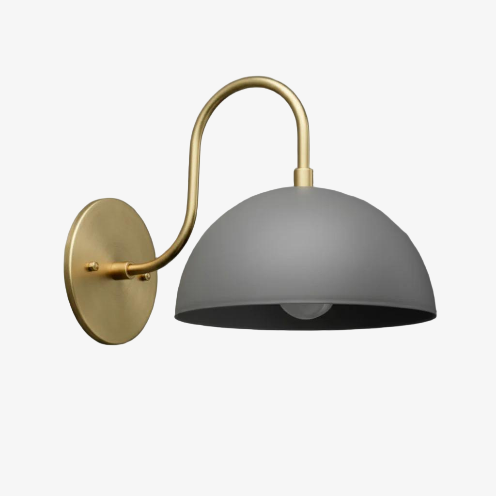 Disc Wall Sconce Metal Modern Vintage Hallway