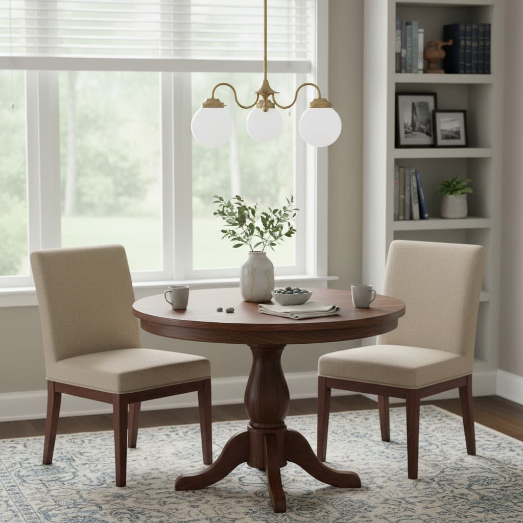 Pearl 3-Light Glass  Chandelier
