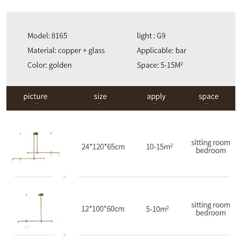 Valentina Modern Golden Bubble Copper Pendant Light - Lamp Copper