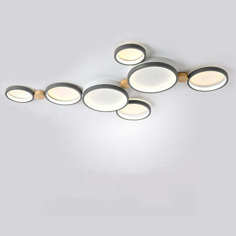 Arisha Round Flush Mount Ceiling Light 3 Colour 3/4/5/6/7 Heads - Lamp Copper