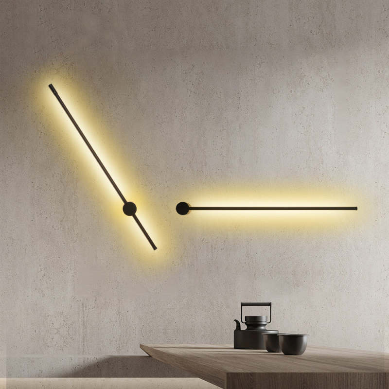 Arisha Modern Minimalist LED Wall Reading Lamp, Black - Lamp Copper