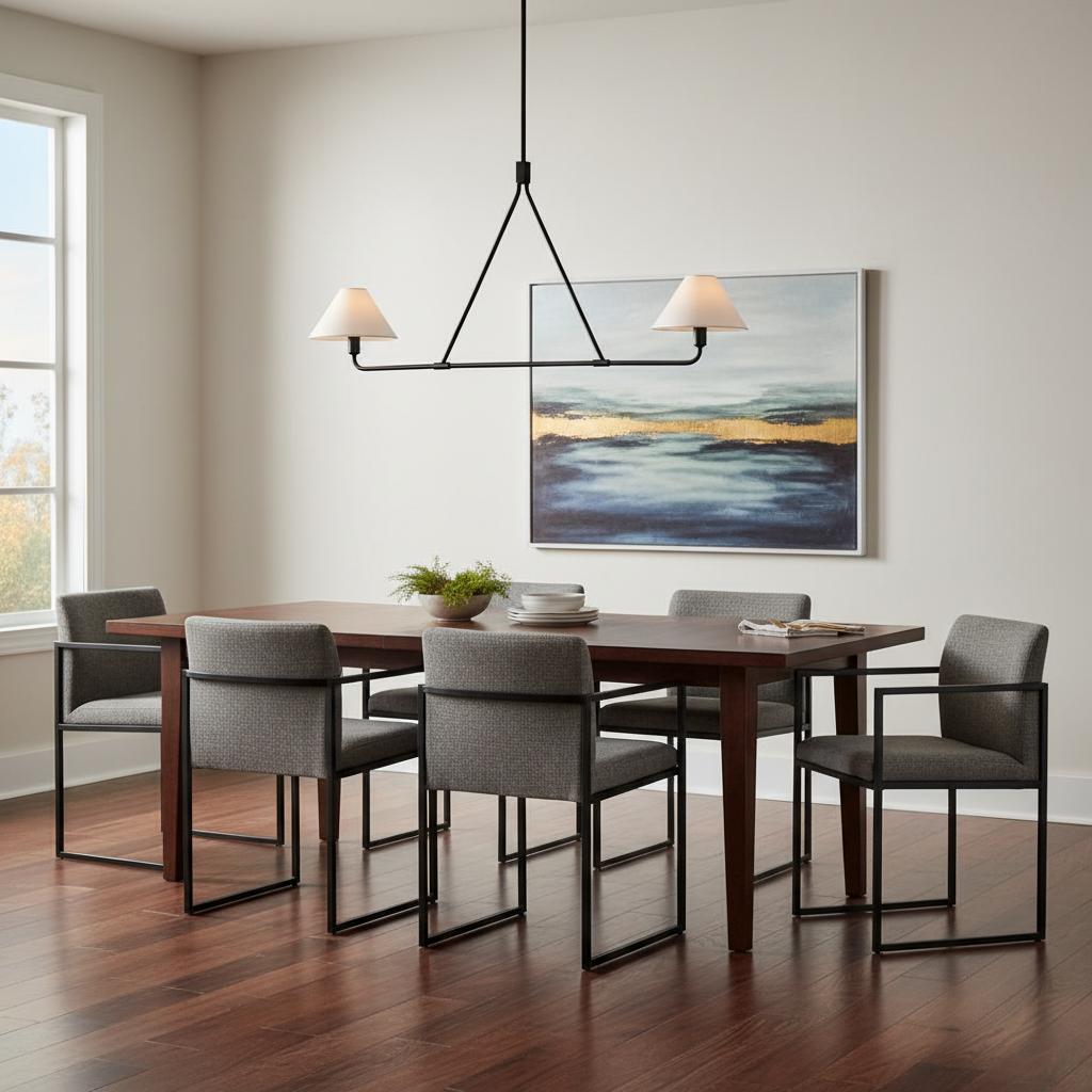 Vector Brass Fabric Chandelier