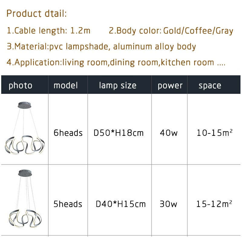 Clyra Modern Irregular Flower Pendant Light, 3 Colors - Lamp Copper