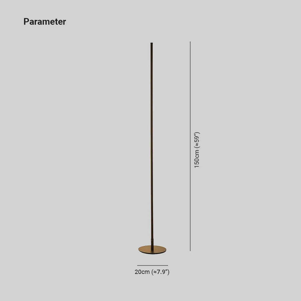 Mira Modern Minimalist Linear Floor Lamp - Lamp Copper