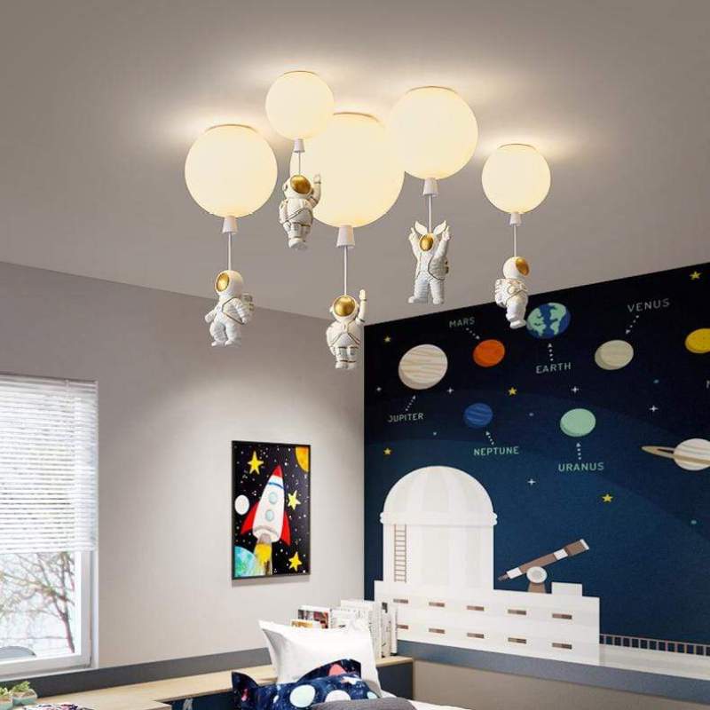 Aria Astronaut Balloon Flush Mount Ceiling Light, L 20/25/30/35cm - Lamp Copper