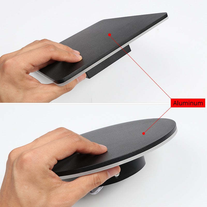 Klyne Minimalist Round/Square Outdoor Wall Lamp LED, Black/White - Lamp Copper