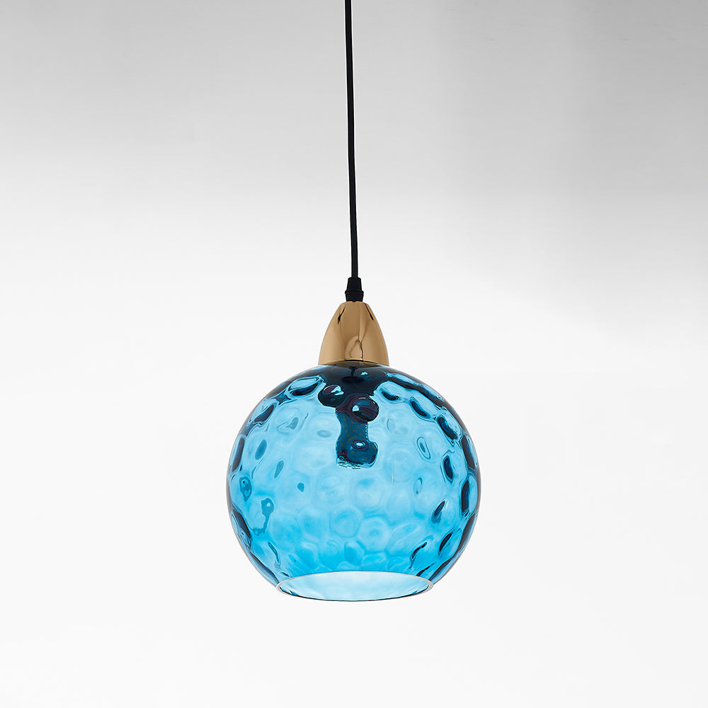 Water Ripple Glass Pendant Lights - Lamp Copper