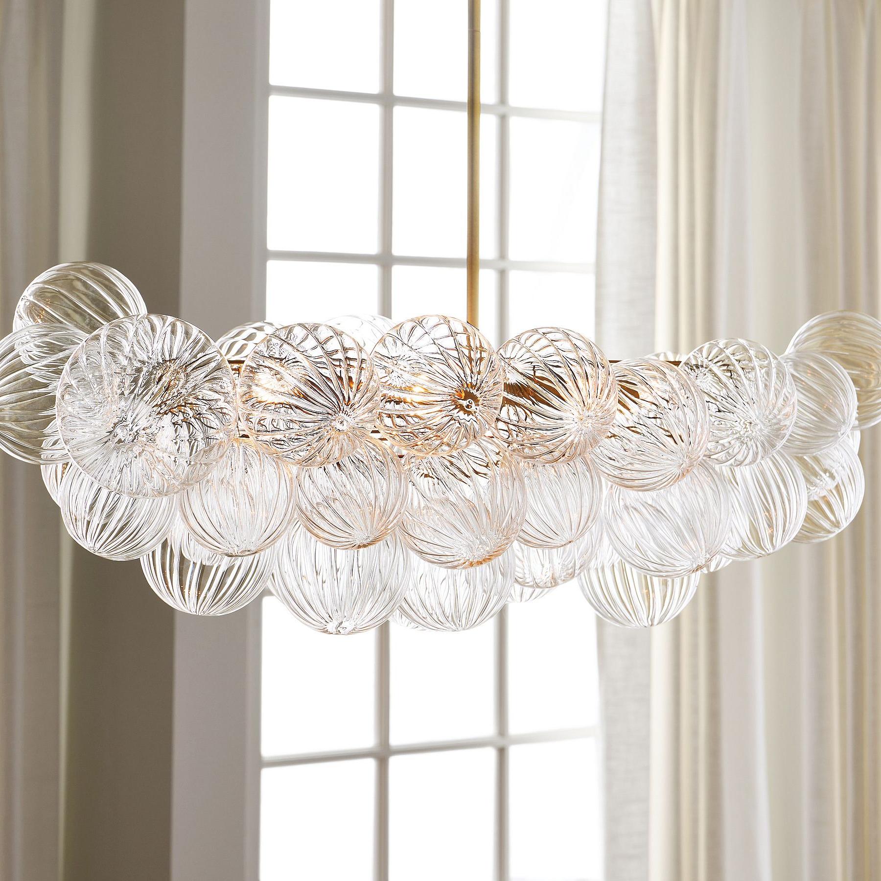 Haze Glass Bubble Chandelier