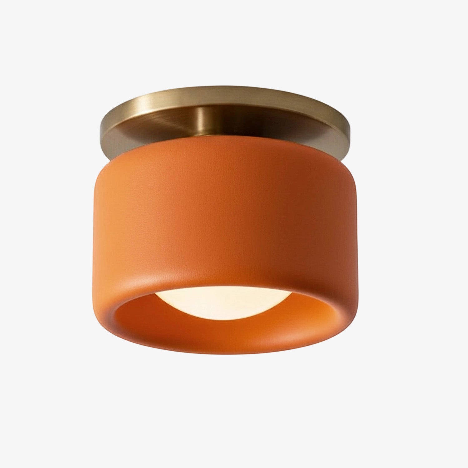 Kiln Porcelain Drum Ceiling Light