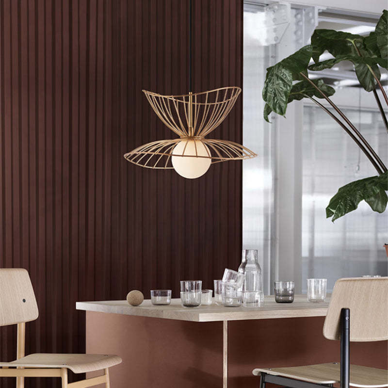 Ritta Pendant Light Modern, Metal, Gold/Black, Kitchen Island - Lamp Copper