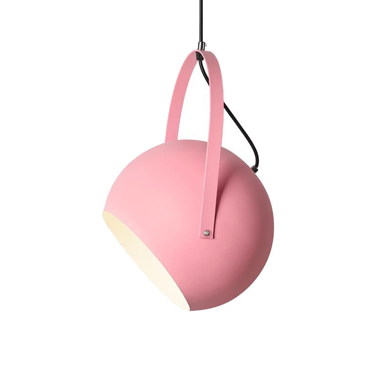 Aira Colorful Art Deco Pendant Light, Spherical, Bedroom - Lamp Copper