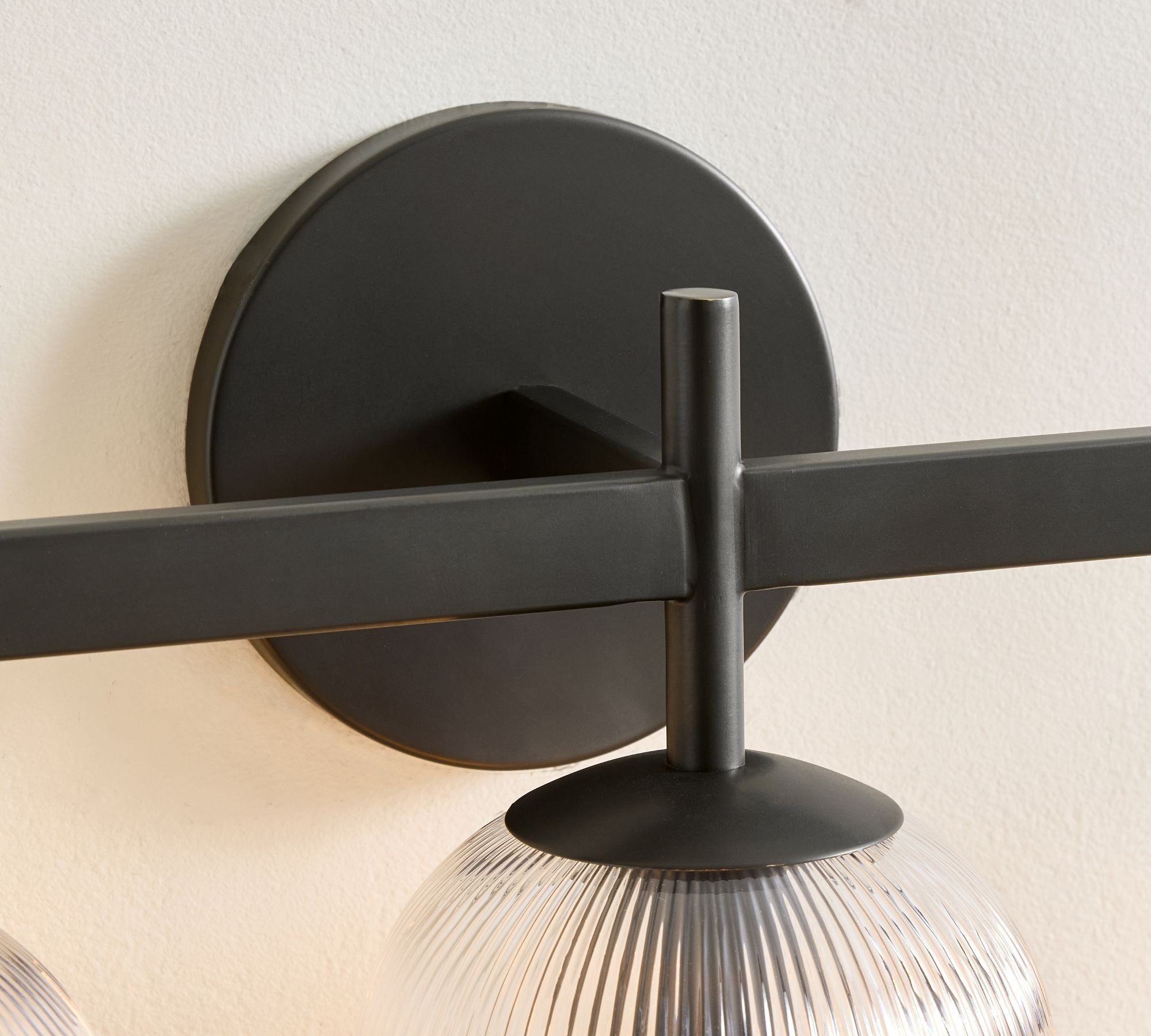 Haze Glass Metal Wall Light