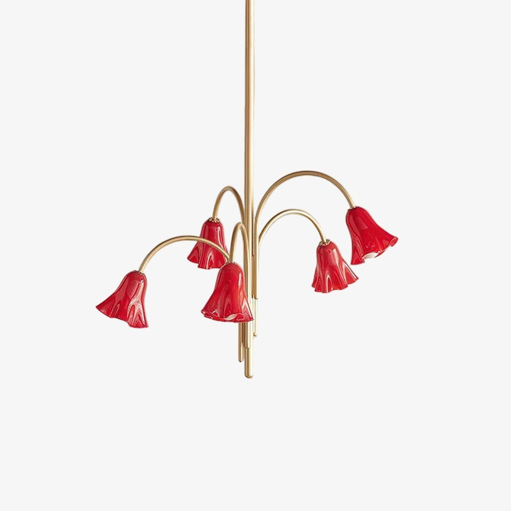 Musa Arched Arm Floral Chandelier Romantic Bedroom